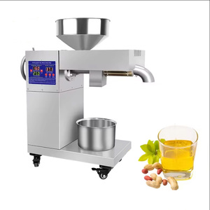 เครื่องสกัดน้ำมันขนาดเล็กสแตนเลสสำหรับใช้ในบ้าน เครื่องสกัดน้ำมันแบบสกรูไฟฟ้า 220V สำหรับวอลนัท/เมล็ดทานตะวัน/มะพร้าว - Product Image 3