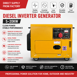 Generador Soldador Diésel Silencioso CE ISO 6kW 200A 70dB con Arranque Eléctrico Multivoltaje para Soldadura de Tuberías y Construcción - Product Image 1