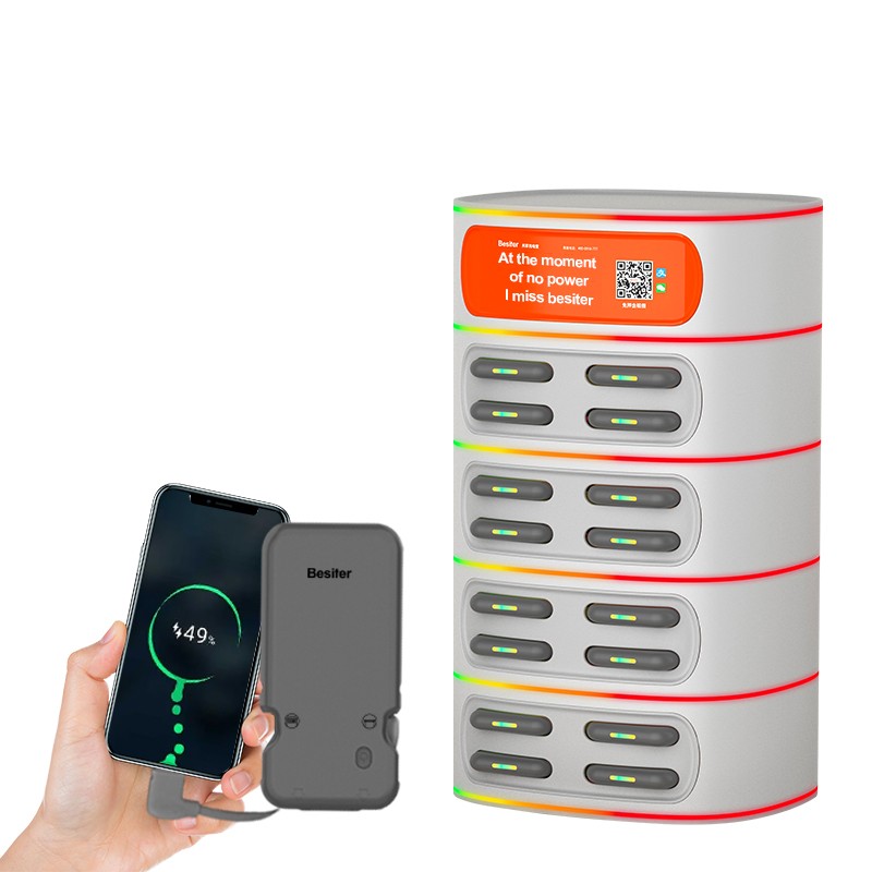 16 Slots Openbare Powerbank Verhuur Delen Scan Code Laadstation Power Bank Verhuur Service Met Zachte App