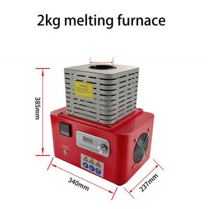 2 ק "ג קיבולת מכונת היתוך זהב 1450 ℃ טמפרטורה 5000w עבור 220v אינדוקציה מתכת תנור מחיר טוב - Product Image 3