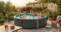 Spa gonflable sur mesure 4*1.2m, durable, en PVC, avec matériau Drop Stitch, pour adultes et enfants