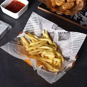 Custom Logo Printed Greaseproof <b>Paper</b> for Restaurant Use Plaza Burger Sandwich <b>Wrap</b> Deli <b>Wrap</b> Single Side PE for Bread Cookie - Product Image 4