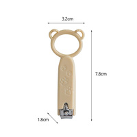 Coupe-ongles mignons en forme de griffes de dessin animé, robustes, outils de manucure de voyage, logo personnalisé, OEM, ODM, cadeau promotionnel