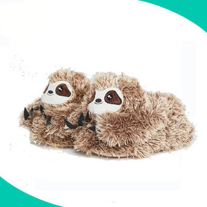 Pantoufles d'hiver en peluche douce pour enfants, pantoufles chaudes en forme d'animal, en peluche de dessin animé, d'âne, nouvelle collection - Product Image 6