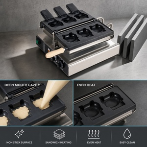 Macchina Elettrica HNRB per Coni Gelato a Forma di Gatto, Antiaderente, per Chioschi e Negozi di Street <span class=keywords><strong>Food</strong></span> - Product Image 4
