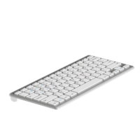 Clavier sans fil Bluetooth 78 touches, fin, rechargeable, à commutateurs à ciseaux, silencieux, pour ordinateur portable, ordinateur, iPad