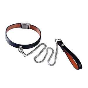 Slave Lord estilo europeo americano SexyTraction Pope Fun Collar botón hebilla cadena cuero collar gargantilla collar - Product Image 1
