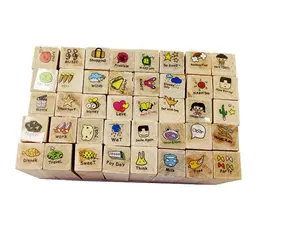 木盒可爱日记邮票套装橡胶透明邮票DIY书写邮票剪贴簿儿童礼物