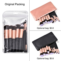 Fabricant de pinceaux de maquillage professionnels, OEM, marque privée, ensemble de pinceaux cosmétiques synthétiques doux, logo personnalisé, usine
