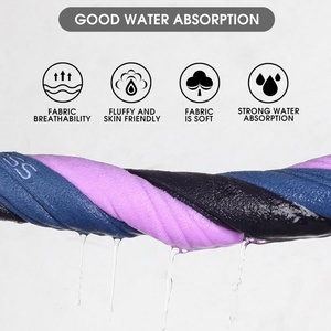Toalla Deportiva Absorbente de Microfibra con Logotipo Personalizado, con Capucha Antideslizante <span class=keywords><strong>para</strong></span> Ejercicio Físico, Tamaño Grande 40x95cm - Product Image 5