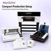 Impresora Profesional de Etiquetas de Ropa Digital 3D NY-A301 A3, Kit Completo con Troqueladora para Procesamiento de Logotipos de Marcas de Ropa