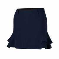 Robe pour femme de golf d'été personnalisée jupe courte avec ourlet à volants pour dissimuler le décolleté