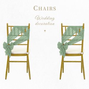 Chemin de table en gaze de coton bleu, style bohème rustique, 120 pouces, effet scintillant, pour mariage, fête, baby shower, anniversaire, maison - Product Image 3