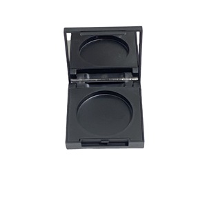 Blush <b>Box</b> Single Color Powder Compact 36.5mm Diameter With Mirror Matte Black Plastic <b>Empty</b> Case For Pressed Powder Makeup - Product Image 5