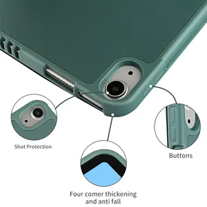 Für iPad 9.7/10.2/10.5 Zoll Pen Slot Case PU Leder Trifold Ultra Slim Leichte Stand hülle Smart Cover Für iPad Mini 4/5/6