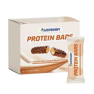 Ausreson Wholesale Pure Whey High <strong>Protein</strong>-<strong>bars</strong> Food Energy Sports Nutrition OEM Private Label Halal Vegan Supplement <strong>Protein</strong> <strong>Bar</strong> - Product Image 1