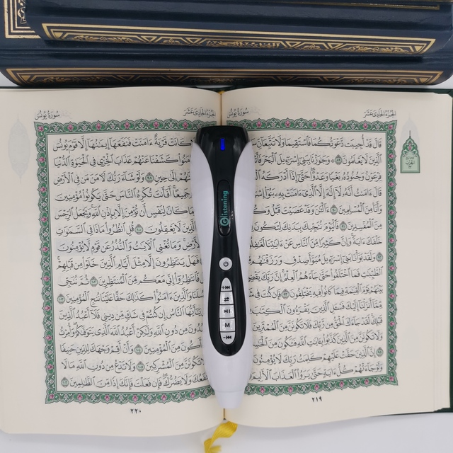 New Arrival Quran Learning Teaching Speaking Pen with Famous Reciters and Different Translation MP3 Player Recording Function