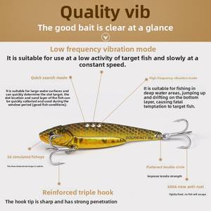 เหยื่อปลอมโลหะแบบหมุนเหวี่ยงยาวทำจากทองแดง VIB เหยื่อขนาดเล็กที่น่าดึงดูดสำหรับ<span class=keywords><strong>ปลา</strong></span>เบส - Product Image 5