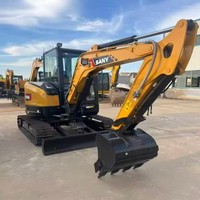 Mini-excavatrice sur chenilles Sany SY35U d'occasion, excellent état, excavatrice d'occasion Sany 35, mini-pelleuse de 3,5 tonnes à vendre