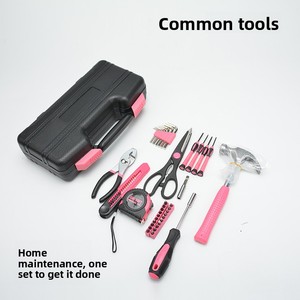 Cross-border E-commerce <b>pink</b> 39-piece <b>Tool</b> <b>Set</b> Household Kit Comprehensive Hardware Toolkit Multi-functional <b>Set</b> No.45 Steel for - Product Image 4