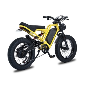 Bicicleta Eléctrica Todoterreno de Alta Velocidad Retro de 1500W, Cruiser Downhill Deportiva, MTB de 20 Pulgadas con Neumáticos Gruesos, Bicicleta de Montaña Eléctrica - Product Image 1