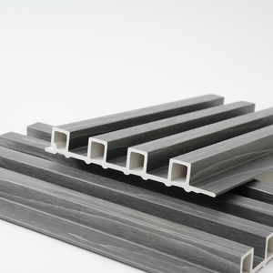 Grandes paneles de pared interiores WPC PVC Slat <span class=keywords><strong>Partition</strong></span> Louver Tableros de pared interiores - Product Image 5