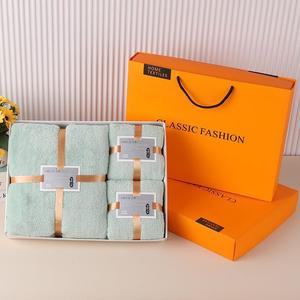 Ensemble <span class=keywords><strong>de</strong></span> serviettes <span class=keywords><strong>de</strong></span> bain 3 pièces en microfibre <span class=keywords><strong>de</strong></span> haute qualité en molleton <span class=keywords><strong>de</strong></span> corail doux très absorbant pour la peau pour les mariages à la maison fête des pères - Product Image 3