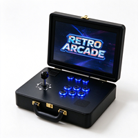 Console de jeu arcade portable 14 pouces avec jeux intégrés, manette unique, Plug and Play pour divertissement à domicile