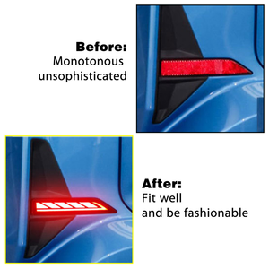 ไฟสะท้อนแสงกันชนหลังแบบ LED สำหรับ <span class=keywords><strong>Toyota</strong></span> <span class=keywords><strong>Veloz</strong></span> ปี 2021 <span class=keywords><strong>2022</strong></span> 2023 ไฟเตือนเบรกอัตโนมัติ ไฟเลี้ยวแบบไดนามิก อุปกรณ์ตกแต่งรถยนต์ 12V - Product Image 3