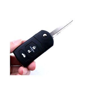 40% de réduction sur la coque de clé pliable pour télécommande sans fil à code fixe à 4 boutons en métal de grande taille - Product Image 1