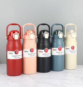 Portable Camping Sport <b>Large</b> Capacity 1300ml 1600ml Double Wall Vacuum Insulated Stainless Steel Water Bottles for Handle - Product Image 1