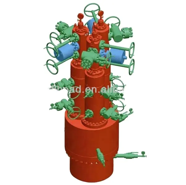 Трехтрубный цельный блок для сборки рождественской елки API 6A SYT, скважинная головка и производитель рождественской елки
