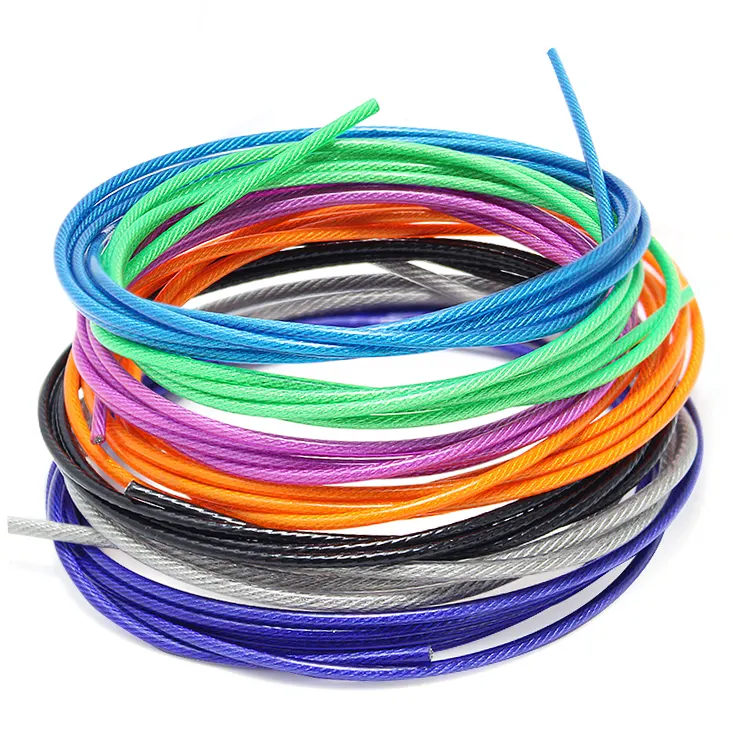 Pvc Coated Aircraft Cable Multi Color Coated High Strength Stainless Steel Wire Rope For Industrial