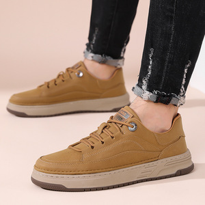 Mocasines de Alta Gama para Hombre, Zapatos Deportivos de Cuero Genuino para Oficina y Trabajo, Transpirables y Cómodos, con Suela de Goma, Novedad de Primavera, Zapatos Versátiles - Product Image 4