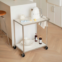 Table d'appoint mobile en métal pour canapé, table basse avec plateau en verre ou en acier, table de chevet, meuble de rangement pour salon et chambre à coucher