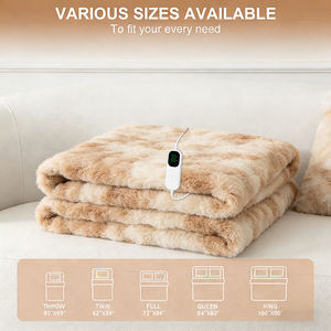 Cobertor Elétrico de Luxo em Pelúcia Sintética para o Inverno, Certificado CE RoHS PSE, Tamanho Queen e King, Cobertor Aquecido Seguro para Cama - Product Image 6