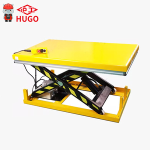 Venta de liquidación, 1 tonelada, 1m, almacén pequeño, elevador de mercancías de carga hidráulica, mesas elevadoras de tijera eléctricas fijas - Product Image 4