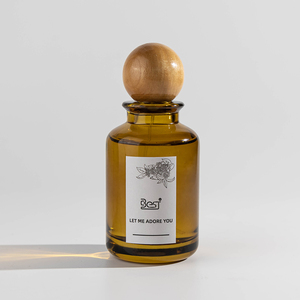 Chai nước hoa thủy tinh trống 100ml cao cấp, bán buôn, tùy chỉnh, sang trọng với nắp tròn bằng gỗ - Product Image 2