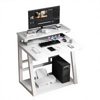 Bureau d'ordinateur personnalisé, table d'étude, espace de travail compact, mobile, autres matériaux Qwd8952