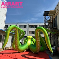 Artair Poisson gonflable géant, poulpe gonflable vert