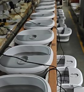 Masajeador de Spa de baño de rodillo grande Manual plegable portátil, máquina masajeadora de calefacción eléctrica para pies - Product Image 2