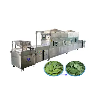 Déshydrateur à micro-ondes de chanvre commercial Machine de stérilisation de déshydrateur alimentaire de dessiccateur continu industriel de ceinture