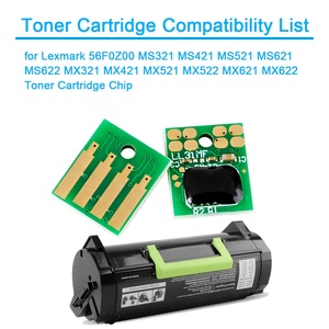 Cho MS321 ms421 MS521 ms621 MS622 mx321 mx621 tương thích Toner Cartridge chip mới nhất thông minh chip 100% thiết lập lại máy in - Product Image 3