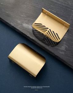 Meilleure Vente Poignée de Tiroir en Laiton Forme Feuille Style Ferme Moderne Luxe Léger pour Meubles, Armoire de Cuisine et Porte - Product Image 6