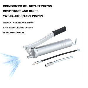 Buenos Precios, Bomba de Engrase <span class=keywords><strong>Manual</strong></span> de Aleación de Aluminio Tipo Alemania, 400CC, OEM KLR-1001, Pistola de Engrase Industrial con Palanca - Product Image 2