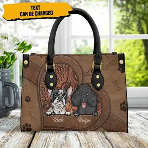 <span class=keywords><strong>Borse</strong></span> da donna in pelle di lusso da ufficio graziose <span class=keywords><strong>borse</strong></span> da donna stampate con Bulldog francese - Product Image 1