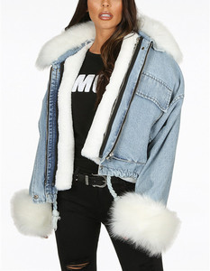 <span class=keywords><strong>Giacca</strong></span> di jeans in pelliccia di dimensioni per <span class=keywords><strong>giacca</strong></span> <span class=keywords><strong>da</strong></span> <span class=keywords><strong>moto</strong></span> Standard invernale <span class=keywords><strong>giacca</strong></span> di jeans <span class=keywords><strong>da</strong></span> donna di lusso in pelliccia <span class=keywords><strong>da</strong></span> donna - Product Image 5