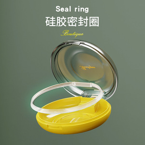 Portable Braces Case Round Yellow Invisible Orthodontic Retainer Storage Box For Teeth Alignment Care - Product Image 5