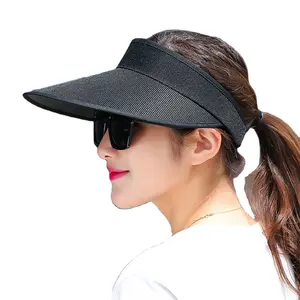 Factory promotional new linen UV protection hat summer men's and women's sun hats sun protection visor hat factory supply