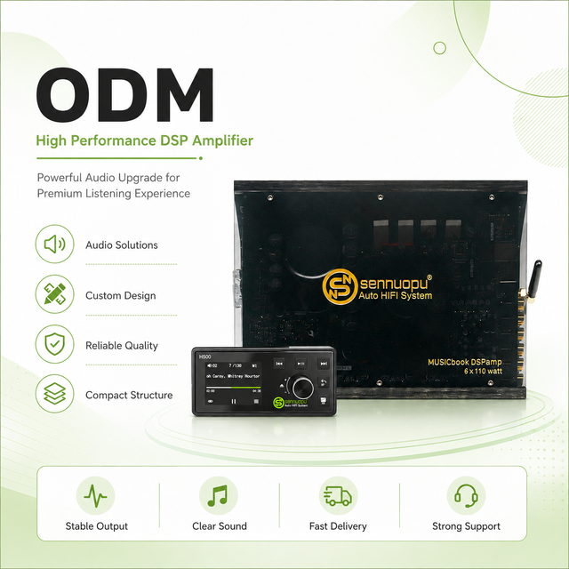 ODM Sennuopu Popular Car DSP  Amplifier 6 Channel Amplifier 8 Digital Sound Pro Power Audio Amp